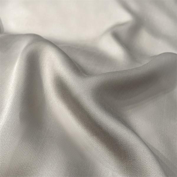 Solid Color Light Luxury Washed Silk Embroidery 4 Pcs Bedding Set with Fitted Sheet