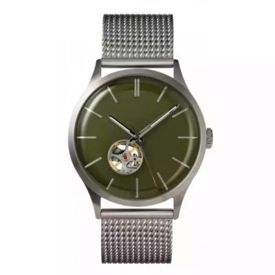 Relógio automático de aço inoxidável do OEM do relógio mecânico automático dos homens de RoHS 42mm