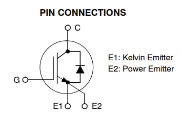 onsemi FGH4L40T120LQD IGBT Модуль 1200V 80A 306W транзистора FGH4L40T120LQD IGBT до отверстие TO-247-4L