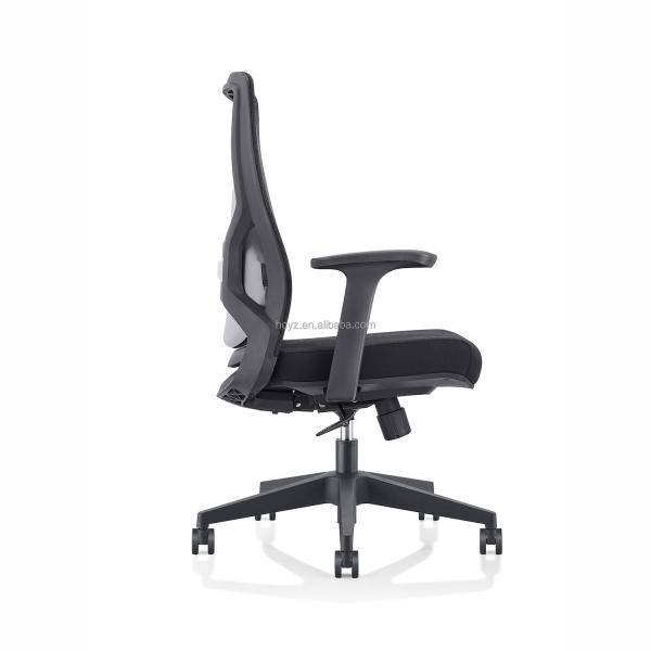 Modern Ergonomic Black Office Chair with Lumbar Support and BIFMA Standard Certificate