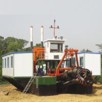 Barco de dragado portátil de aspiración de arena para la limpieza de ríos poco profundos