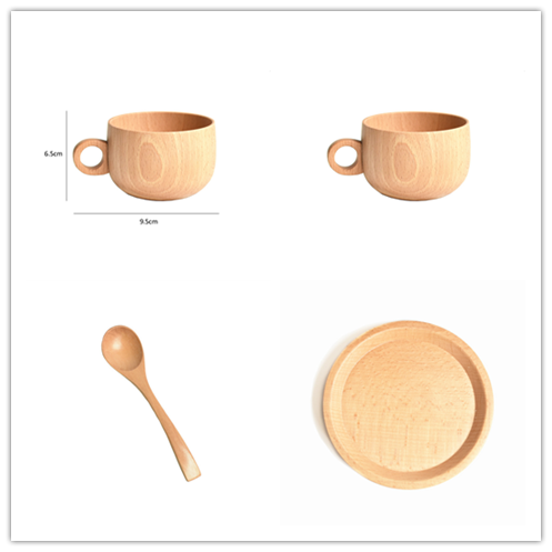 Beech Wooden Drinking Cups 250ml Wine Cocktails Mixed Drinks Beer Wooden Mug