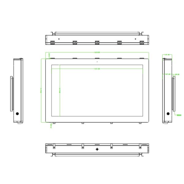 65 Inch 4K Resolution IP65 Waterproof Outdoor Digital Signage LCD Advertising Billboard