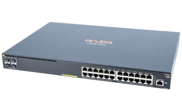 Aruba 2930F JL255A 24G POE 4SFP Gigabit Switch com recursos avançados de rede