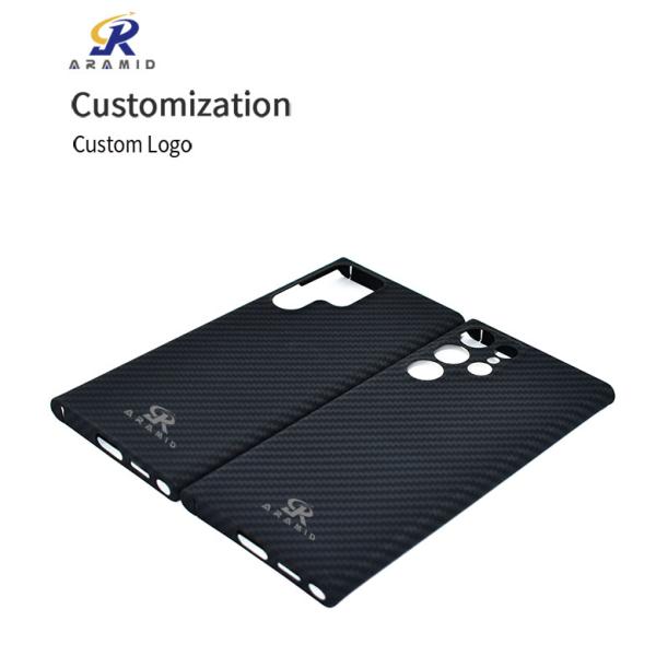 случай телефона Кевлара волокна Samsung S22 Aramid толщины 0.65mm ультра тонкий штейновый