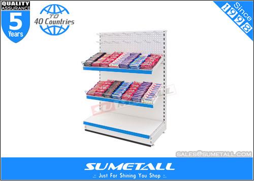 Single Side Shop Display Shelf / Merchandise Display Racks For Retail Store Supermarket