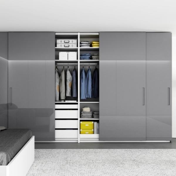 Hettich Hafele Sliding Door Wardrobe Durable Modern Bedroom Closet