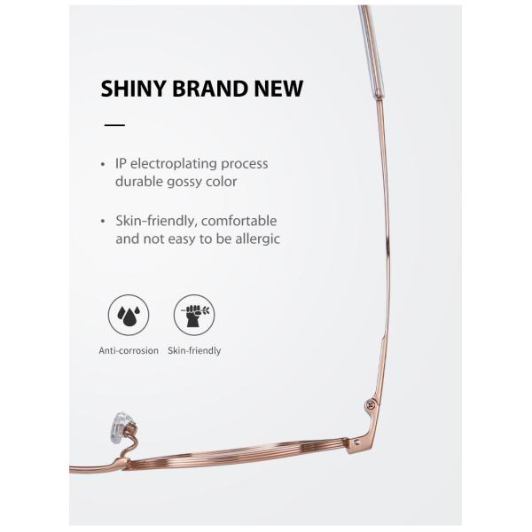 Полигональная миопическая плакировка IP стекел рамки титана для людей