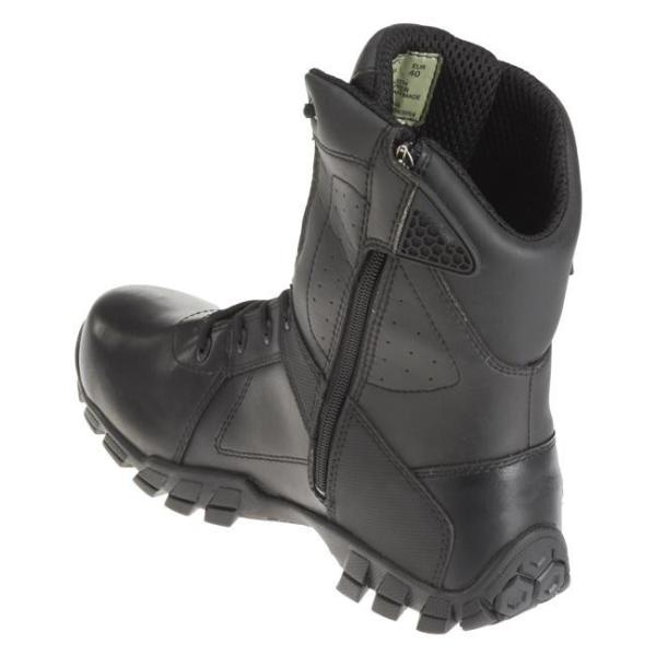 8 tático densidade dupla de couro de nylon de Oxford das anti botas laterais impermeáveis do fecho de correr de choque