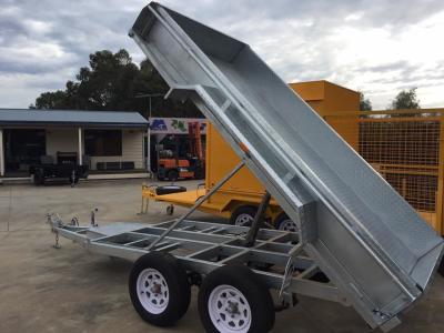 Electric Pump Galvanised Hydraulic Tipper 8 X 5 Tandem Trailer 2000kg