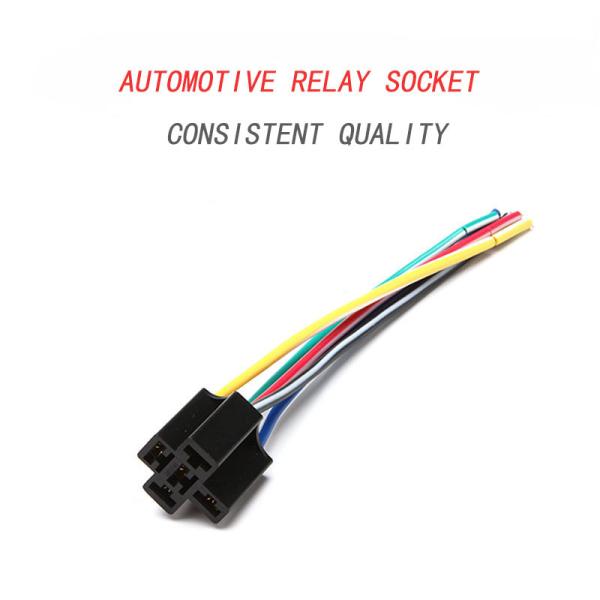 4 Wire 5 Wire Plum Blossom Socket Relay Wiring Harness Length 14mm