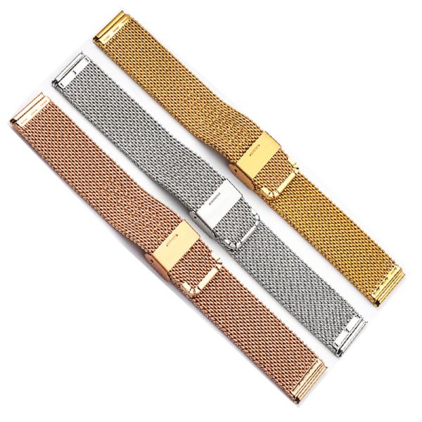 PVD Stainless Steel Gold Watch Band · RoHS Compliant