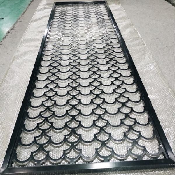 División moderna negra de aluminio de alta calidad del tabique