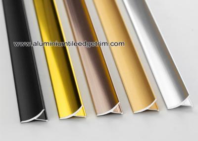 Aluminum Inside / Internal Tile Corner Trim / Decorative Strip For Cleading Panel