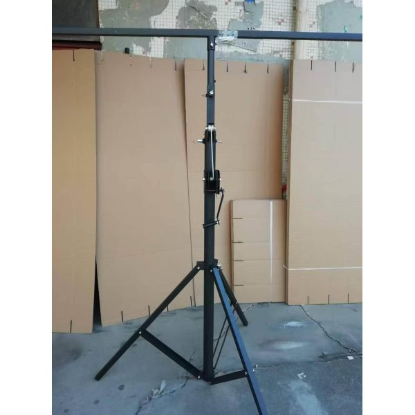 3M / 4M / 4.5M Heavy Duty Tripod Light Stand Hand Crank Par Light Stand With T Bar
