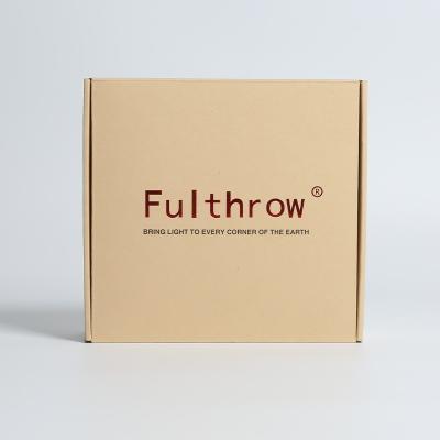 Embossed Logo Kraft Corrugated Box For Bags Packaging Custom Design And Recyclable