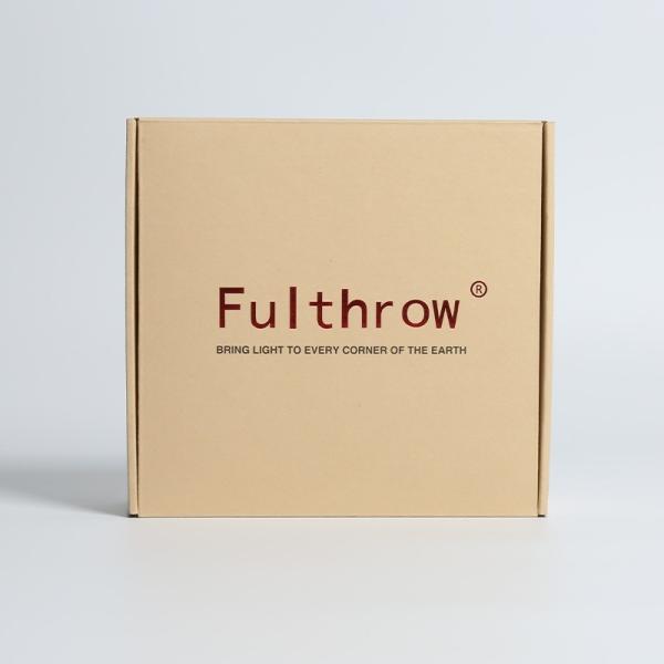 Embossed Logo Kraft Corrugated Box For Bags Packaging Custom Design And Recyclable