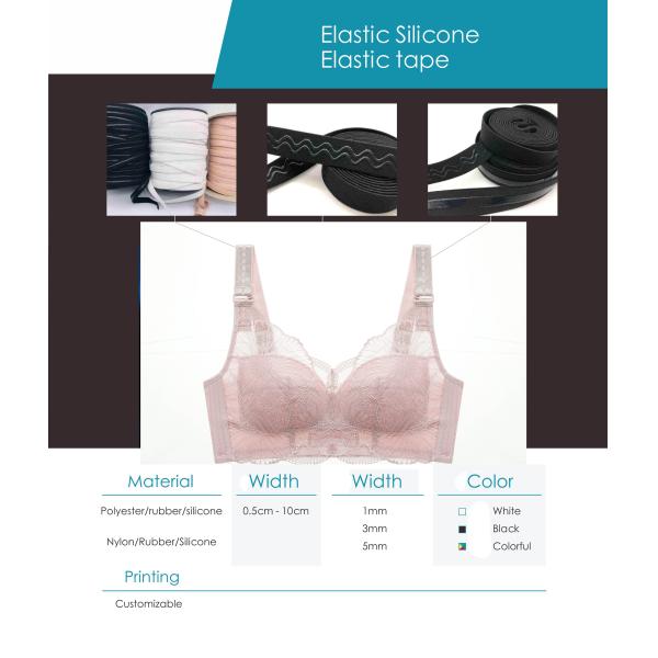 Лента плеча силикона нейлона для плечевых ремней падения одежды