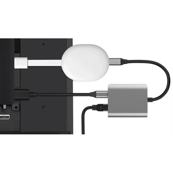 USB C 3.2 Gen1 Network Adapter Splitter With PD 100W Charger