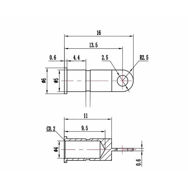 Nickel Plated Brass Terminal Connector, CNC Machined Banana Plug Precision Hardware