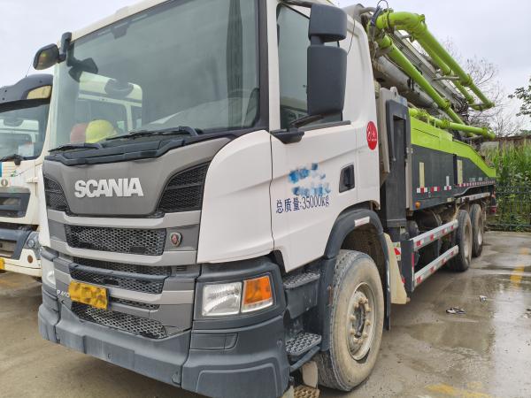 2020 Zoomlion 52M Concrete Pump Truck Scania Chassis Used 52 Meters Beton Pump Truck