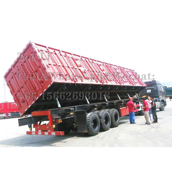 Side Lifting Heavy Duty Semi Trailer Van Cargo Box Trailer 3 Axles