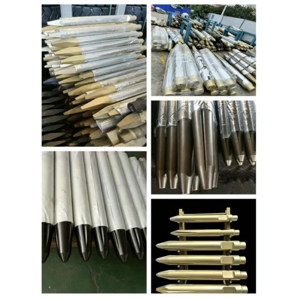 SB50 Hydraulic Breaker Chisel Tip 100mm for Pavement Breaking Road Demolition