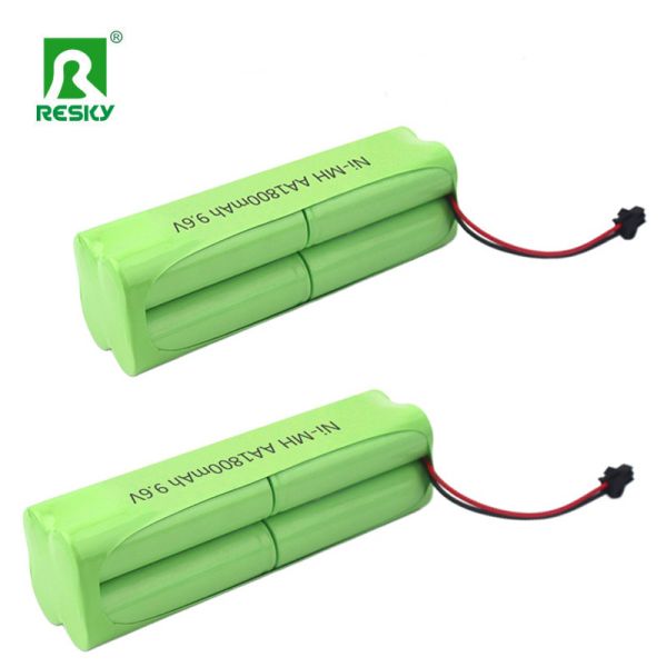 Rechargeable Ni-Mh Cylindrical Batteries AA 9.6v 8s 1800mAh Power Battery Packs 