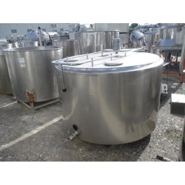 Bulk Milk Cooling Stainless Steel Storage Tank , Sanitary 1000l Stainless Steel Tank