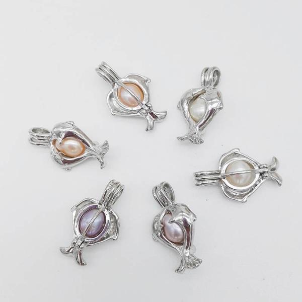 Pearl Cage Locket Findings Cage Pendant For Oyster Pearl Girl Women Gits Dropshipping