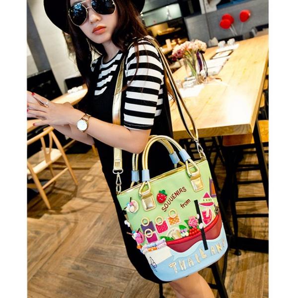 2016 new women handbag packet Messenger bag hand embroidery Korean boutique creative bucket bag