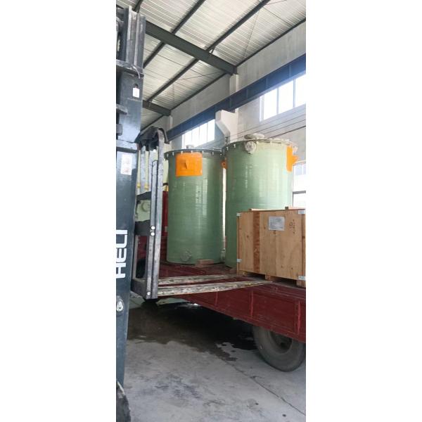 White Fiberglass Chemical Tanks Ammonia Storage Chemistry Mixer 1800mm*4080mm