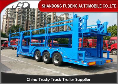 12 Car Carrier Semi Trailer , Skeletal Type 2 / 3 Axles Vehicle Transport  Trailer