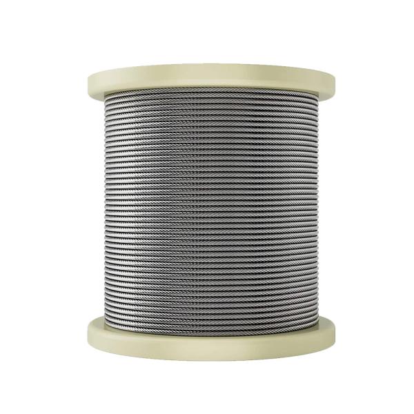 1/8 T304 Cables de acero inoxidable para aviones Cables de acero inoxidable para cables de acero inoxidable 500m 1000m por bobina grúas OEM aceptado