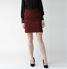 Юбка шнурка кромки ряби несимметричная для женщин