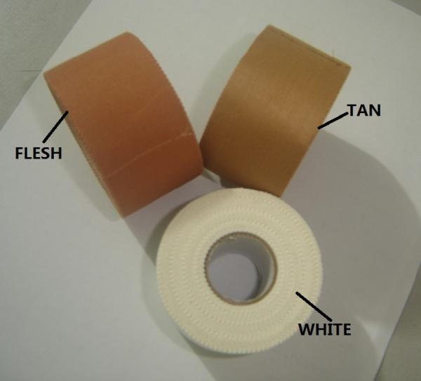 Cutom tan flesh white Physio tape Serrated sports tape Zigzag edge sports tape