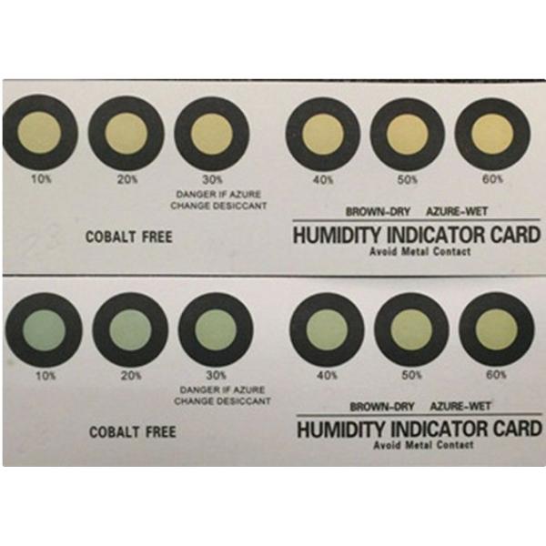 Electronics Humidity Indicator Card Reversible Color Change , 102.5*38.0mm Size