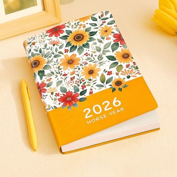 Wholesale New Design Customized Hot Sale Notebook With String A5 A6 Hardcover Thread Sewing Perfectly Hardbound Notebook