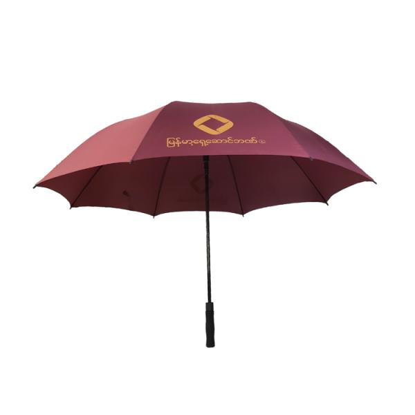 Fiberglass Shaft Pongee Fabric Windproof UV Umbrella