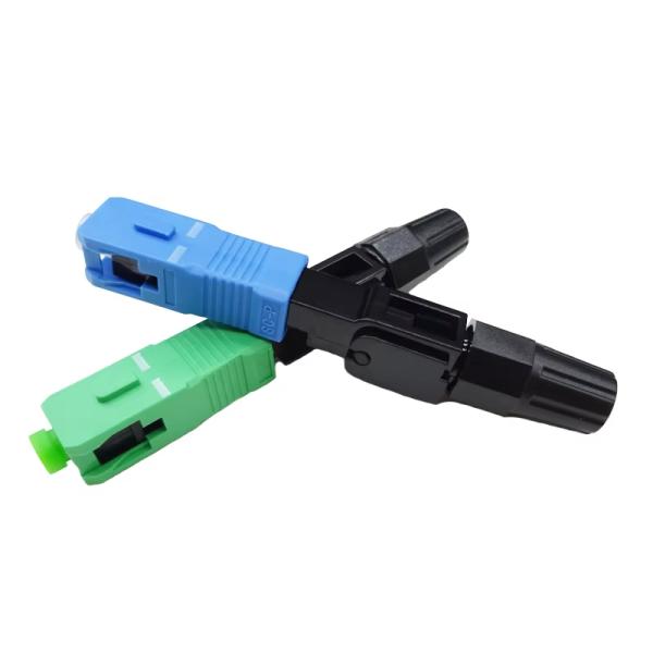 Fiber Optic Fast Connector SC APC UPC Quick Connector For FTTH Drop Cable Field Termination