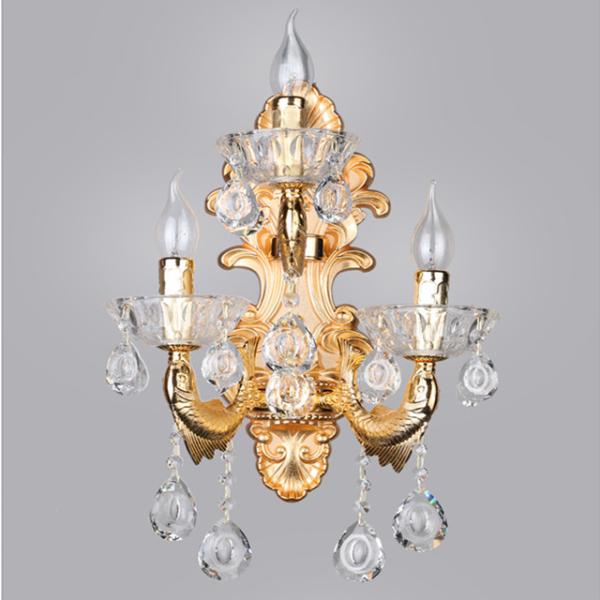 Роскошные современные света стены Кристл свечи сплава E14 цинка 6KG