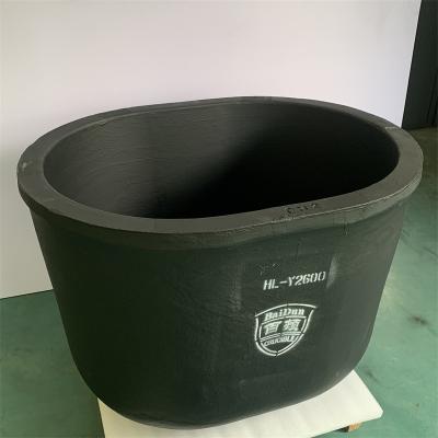 Creuset ovale à haute conductivité thermique, économie d'énergie et résistance à la corrosion