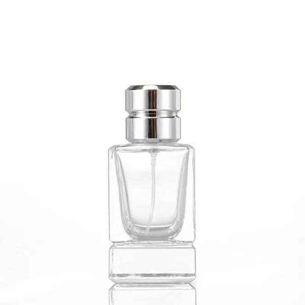 Perfume Glass Spray Bottles Thick Bottom Crimp Neck Square Parfum Bottle