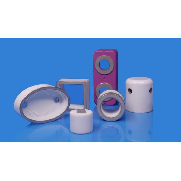 Industrial Metallized Ceramic Insulator , Alumina Ceramic Spacer For Electrical Engineering