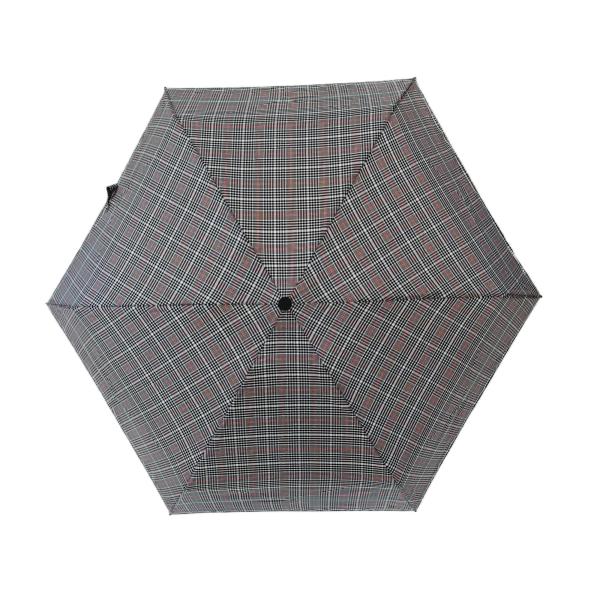 Parapluie de golf compact 5 plis, 19 pouces, coupe-vent, imperméable, 6 panneaux