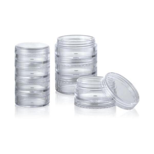 Collar Material PS 2.5ml 3ml Round Jar for Portable Cream Direct
