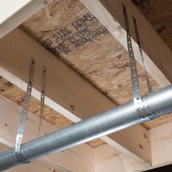 Custom Dimensions Galvanized Steel Plumber's Tape with Machined Perforated Straps