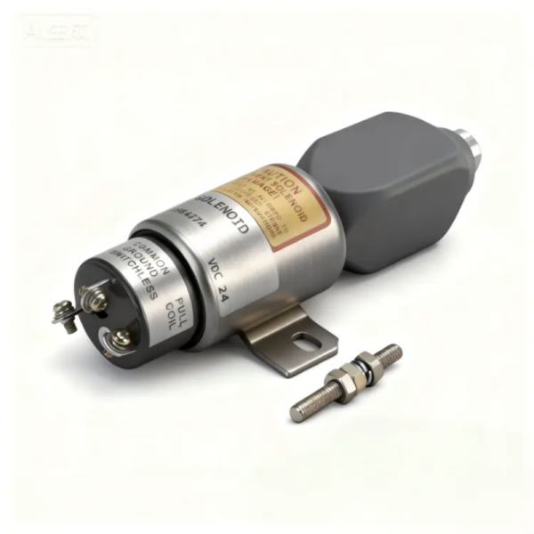 R225-7 LG920D S6K Excavator Engine Stop Solenoid Valve for 24V Fuel Shut Off Solenoid Valve 3864274