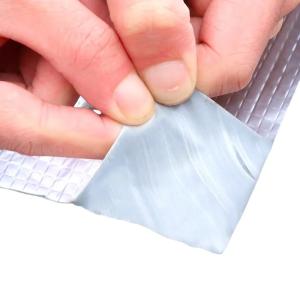 Adhesive Tape Aluminum Foil Thicken Butyl Tape , Water Leakage Tape For Roof