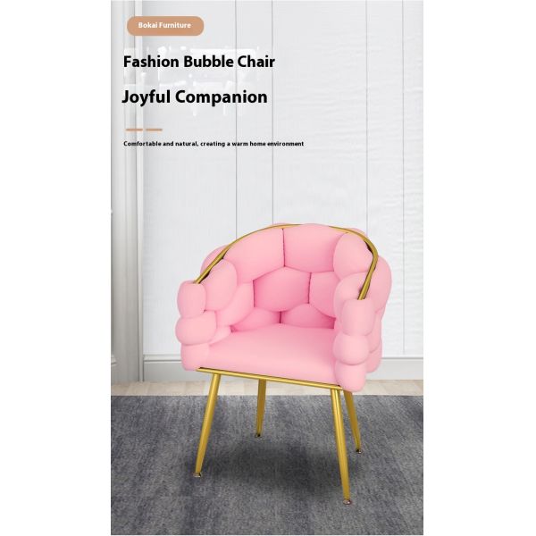 Modern Minimalist Style Single Dressing Lounge Chair for Living Room and Bedroom Accent Furniture Sofa